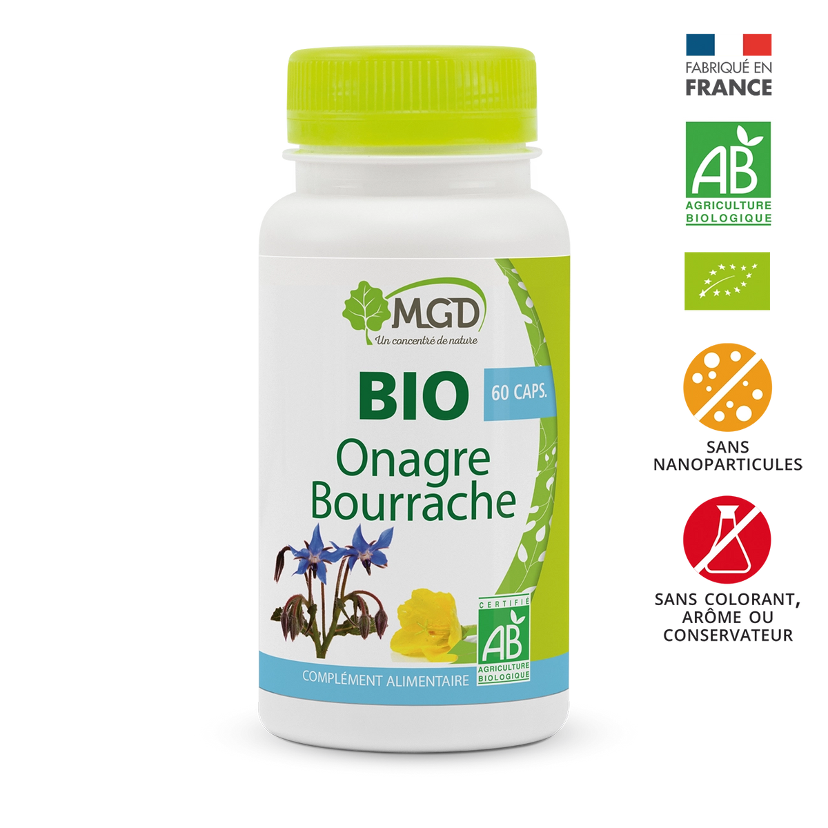 Huile Onagre et Bourrache bio