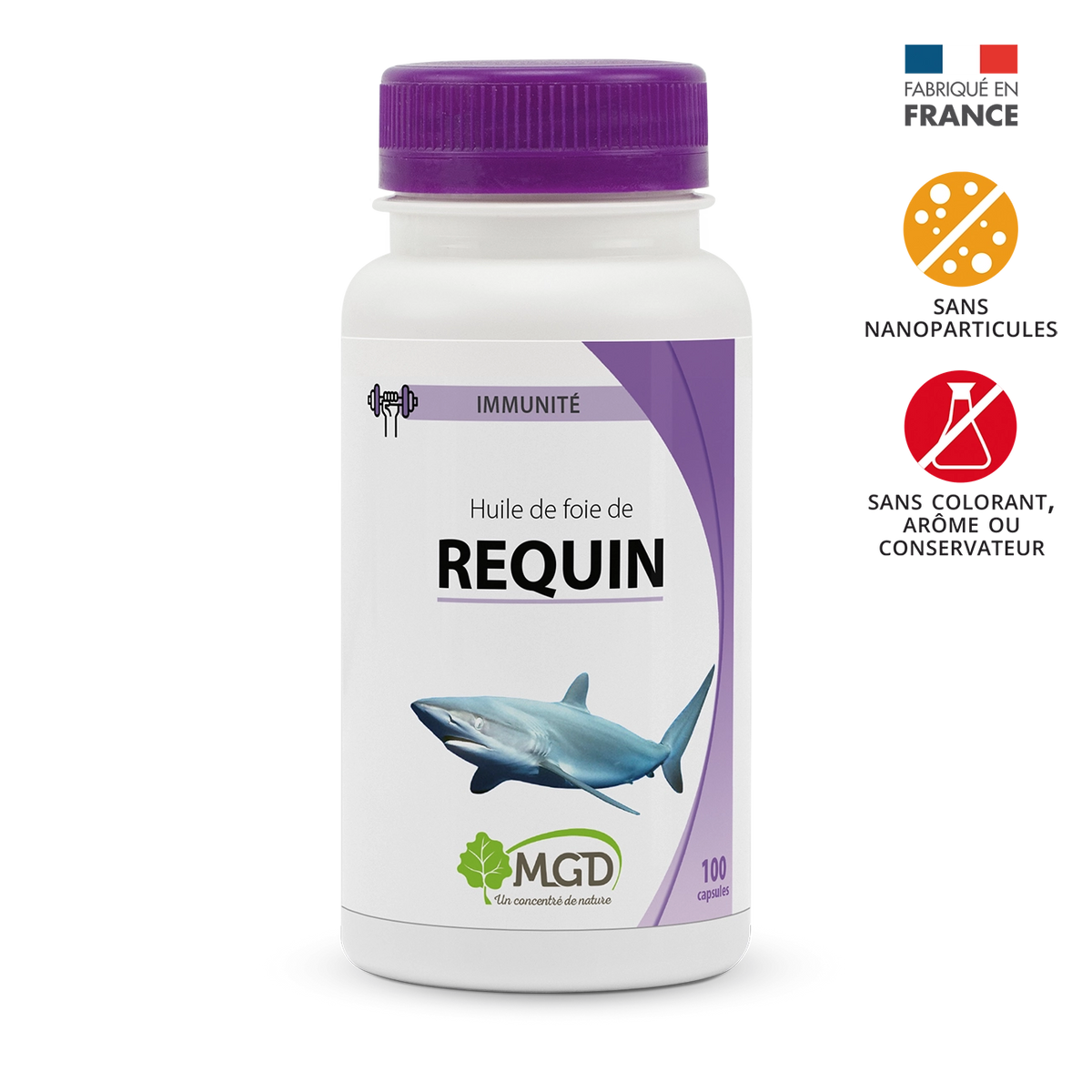 Huile de foie de requin