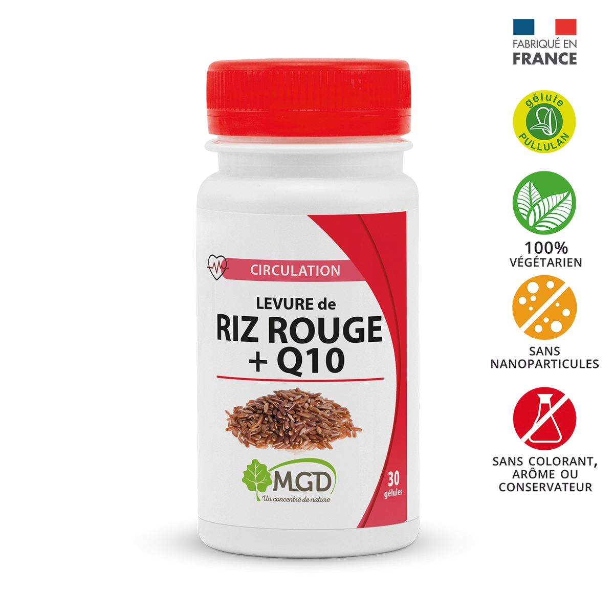 Levure de riz rouge + q10