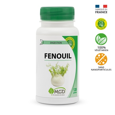Fenouil moulu Gélules 460 mg - Compléments alimentaires/Digestion -  ginaepices